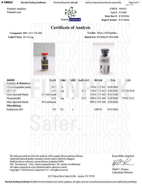 BPC-157 5mg + TB-500 5mg