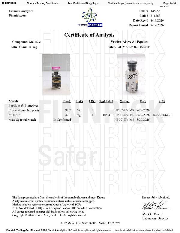 MOTS-c 40mg