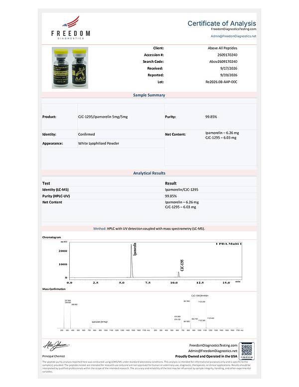 CJC-1295 No DAC 5mg + Ipamorelin 5mg